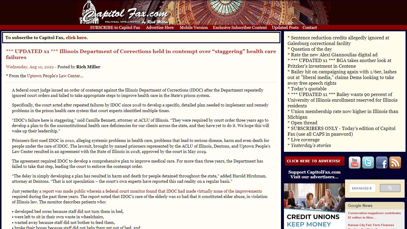 Capitol Fax.com - Your Illinois News Radar » *** UPDATED x1 ...